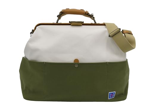 [キワダ] 旅行用かばん 木綿屋五三郎 帆布ダレスボストンバッグ 0.81kg 深緑
