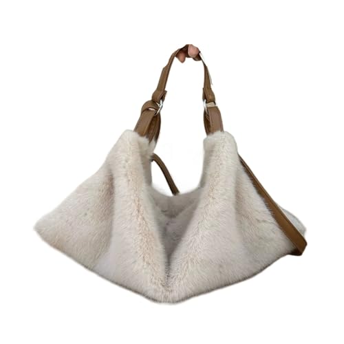 Sac bandoulière en peluche femme pour les cours et sorties urbaines