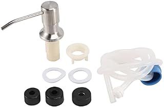 papyrifer Soap Dispenser for Kitchen Sink Built in Countertop Soap Dispenser Pump Head with 46 inch Extension Tube Kit (Silver)