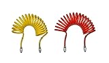 1x Wendel rot M16 FW Fahrzeugbedarf Wilms Set: Luftwendel rot und gelb, M16, Druckluftbremse Wellschlauch Bremsschlauch Spiralschlauch - Trucker Nation