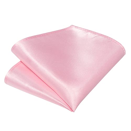Image of DiBanGu Satin Bow tie Self-Tied Bowtie Set for Men Wedding Prom | Solid Color,Skin-Friendly,Versatile Accessory,Lapel Pin,Pocket Square,Cufflinks,School Dance,Banquet,Dinner,Celebration
