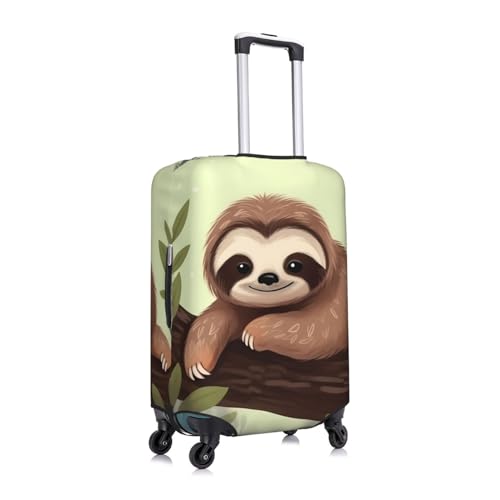 Cute Sloth Travel Luggage Cover Elastic Washable Suitcase Protector Anti-Scratch Travel Suitcase Cover Luggage Protector Fits 18-32 Inch Suitcase3