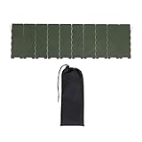 Almencla Portable Wind Guard for Outdoor Cooking Stove - Foldable Shield for BBQ and Camping, Dark Green
