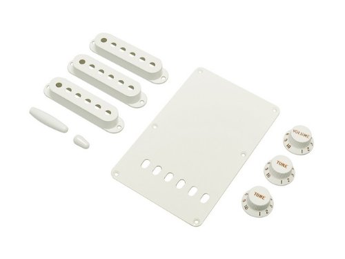 �t�F���_�[ USA �����p�[�c Fender Stratocaster Accessory Kit White �A�N�Z�T���[�E�L�b�g 991362000 [���s�A���i]