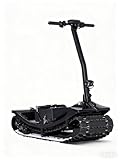 11KW Electric Snow Crawler Scooter All-Terrain Snow Tank Pure Electric ATV，Top Speed: 68km/h, 40km Range Snowmobile,120kg Max Loading ATV Tank