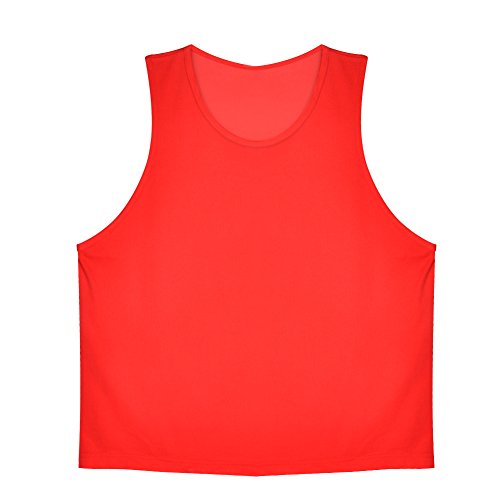 Keenso 12Pcs Kids Football Jersey,Football Vest Pinnies Team Practice Vests for Youth Sports