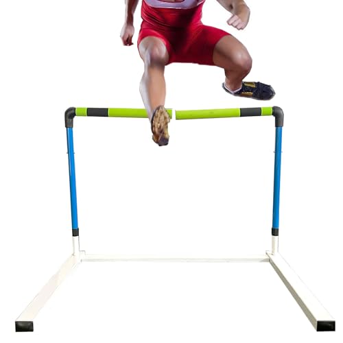 Dremdo Track and Field Hurdles Metal Practice Hurdles,Height Adjustable Sports Training Hurdle-1/2/ 4pcs Track and Field Equipment, Speed Hurdles, Track Hurdle?Practice(1pcs)