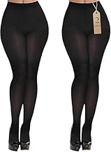 Buauty 2 Pairs 80D Tights for Women,Women's Sheer Black Tights,Soft Opaque Pantyhose and Stockings for Comfort and Elegance