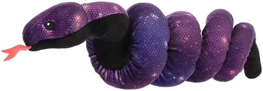 Aurora® Playful Snake Wrist Wranglers™ Twilight Galaxy Snake™ Stuffed Animal - Vibrant Colors for an Eye-Catching Design - Perfect for Kids, Adults, and Any Reptile Enthusiasts
