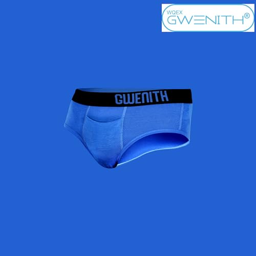 WQEX GWENITH- Premium Underwear for Men Briefs Innerwear with 6 Months Stitching Warranty Contour Pouch Functional Horizontal Fly & Micro Modal (Pack of 1)