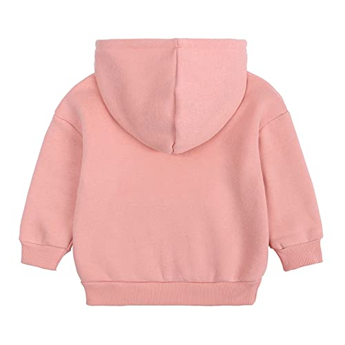 Moletom infantil de lã para meninos e meninas, cor lisa, plus size, com capuz, cor superior, blusa j