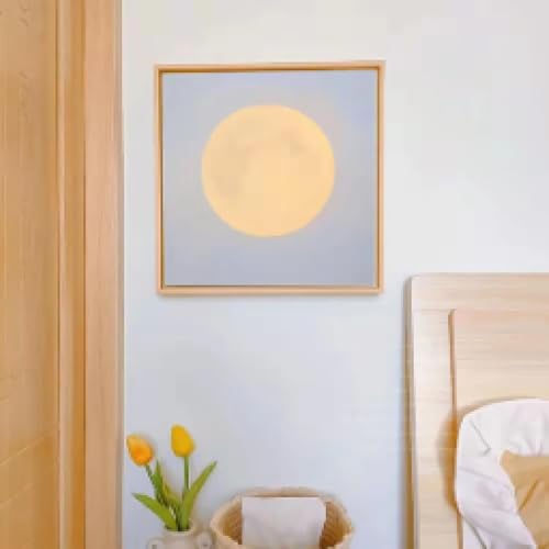 Impression sur toile lune jaune style simple et moderne sans cadre