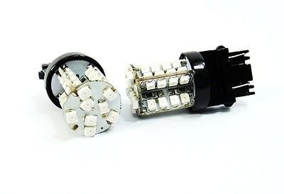 Ledin A Pair Of Amber 3157 40 Smd Led Outer Tail Light Bulb 3156 3457 3057 #TOP1