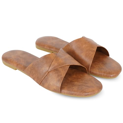 Image of DFR Women Casual Cushioned Flat Slippers Woman