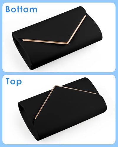 Image of TINDTOP Clutch Purses for Women, PU Leather Formal Evening Bags Shoulder Party Handbags Wedding Cocktail Prom Clutches