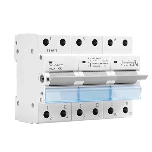 Interrupteur de transfert manuel GYHO9 4P 125A pour inverseur source - 3