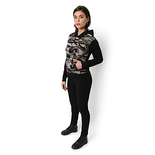 Image of Campus Sutra Women cotton Premium Zipper Hoodie-Grey