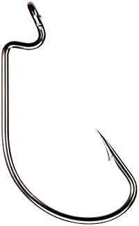 VOANZO 50Pcs Fishing Hooks High Carbon Steel Worm Soft Bait Jig Fish Hooks with Plastic Box, silver - Image 4