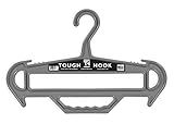 Tough Hanger XL | American Made | Unbreakable Heavy Duty Hanger | GRIPPER Built-in Carry Handle | A Beast of a Hanger | Premium Military Grade | X-Large Hanger |180 LB Capacity | |Veteran Owned (Grey)