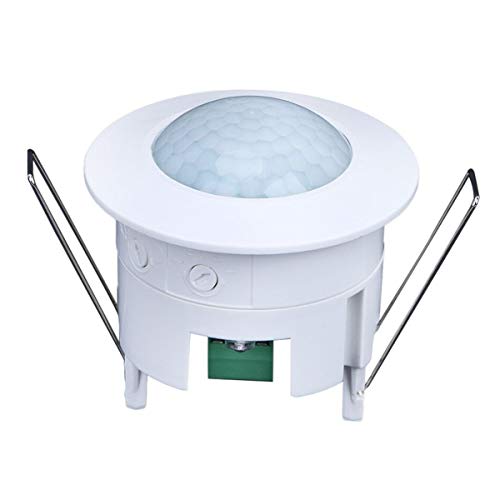 Hanpmy Sensor Switch, 360 Degrees PIR Ceiling Occupancy Motion Sensor, Human Motion Sensor Detector Embedded PIR Sensor Light Switch