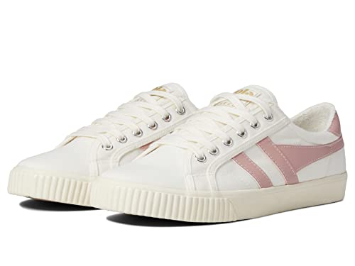 Image of Gola Women's Tennis Mark Cox Suede Trainers, Off White Chalk Pink, 6 US
