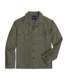 [Brooks Brothers] ブルックスブラザーズ コットン／ウール リップストップ シャツジャケット 330001613 オリーブ L