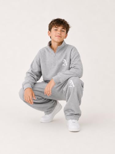 Image of Cakaner Boys Color Block Button Down Shirt and Jogger Pants Button Up Sweatsuits Sets (Size: 5-12T)
