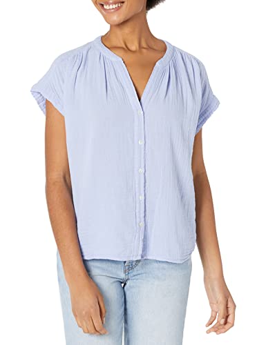 Velvet by Graham & Spencer Womens Women's Pamela Cotton Gauze Button Up Blouse