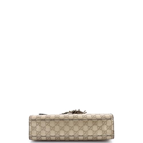 Pre-Loved Emily Chain Flap Bag Guccissima Leather Medium, Gold4