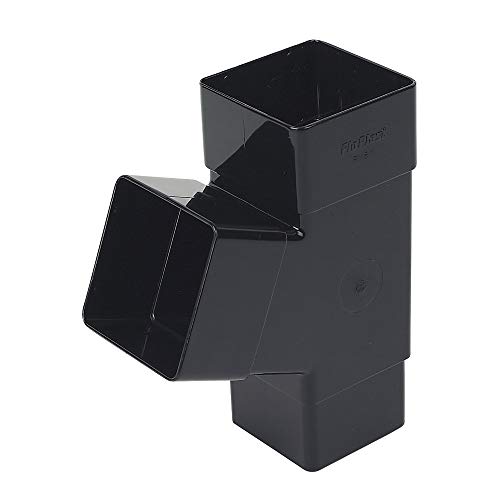 Image of FloPlast - Square Line Pipe Branch 65mm Black