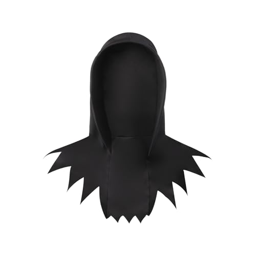 NICEYST Grim Reaper Ghoul Hood Hidden Face Mask Scary...