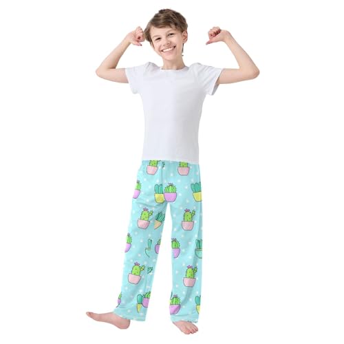 J JOYSAY Potted Cactus Plants Pajamas Pants Soft Long Pajama Bottoms Lounge Sleep Pants Size S-XL3