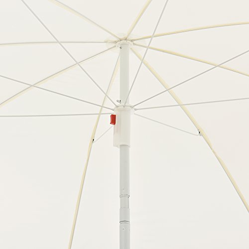 Ombrellone moderno da piegare color crema Ø x a