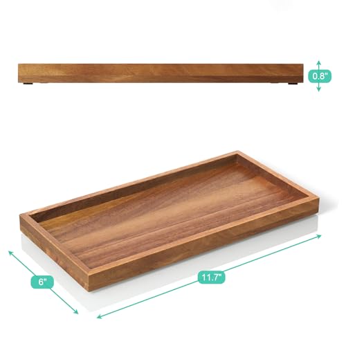 ALELION-117-Bathroom-Vanity-Tray-for-Counter-Acacia-Wood-Decorative-Tray-for-Toilet-Tank-Makeup-Perfume-Jewelry-Catchall-Coffee-Table-Wooden-Kitchen-Countertop-Organizer-for-Soap-Dispenser