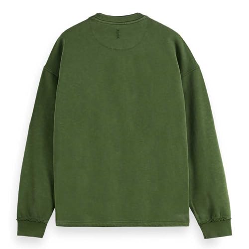 Scotch & Soda Men's Core-3 Crosses Sweatshirt, Khaki, S – Ansicht 3