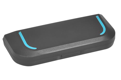 Image of VIVID Vision Unisex Adult Lightweight Eyewear specs Case Cover | Protect Eye Glasses | Plastic | Spectacles | Cases | AP-472 (BLSTR) BLACK & SKY BLUE