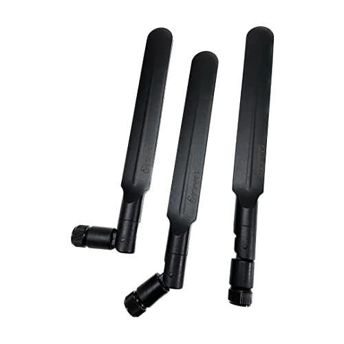 CompuPort Telemetry Wide-Band 3500MHz 5G/4G/LTE Omni Whip Antenna with SMA Male Connector, Compatible with Sierra Wireless Airlink, Digi, Teltonika, Microhard, CradlePoint and More.(1 pc.)