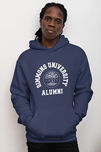 CreateMyTee Simmons University Alumni Unisex Hooded Sweatshirt - Simmons Sharks Apparel2