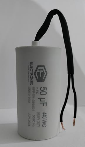 Image of Capacitor AC MFD Capacitor, For Submersible Pump Application (50 uf /MFD, Pack of 2)