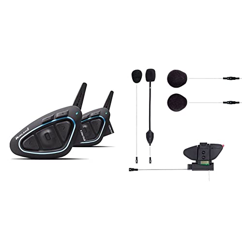 Prodotto 1: GRANDE PORTATA: grazie alla potente antenna esterna (Long Range) il raggio d’azione di questo interfono moto (senza l’ausilio di app) arriva fino a 1.6 Km e ti permette anche di condividere musica, radio e GPS con il tuo interlocutore (anche moto a moto)