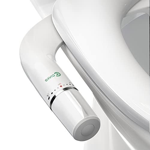 Ciays CIBA04S Bidet Attachment For Toilet Ultra-Slim Bidet Sprayer With Pressure Controls Non-Electric Dual Nozzles For Feminine/Posterior Wash cover