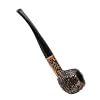 Peterson Pipes Aran Rusticated - Handmade Irish Briar Pipe Traditional Wood Staining, Vulcanite Fishtail, 3mm (406 Prince)