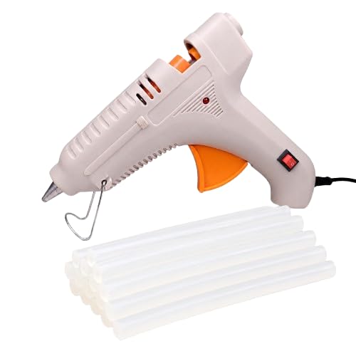 DELIVERYPAX Glue Gun 150W with 5 Glue Sticks (11mm, 6") for Art Grey - Image 1