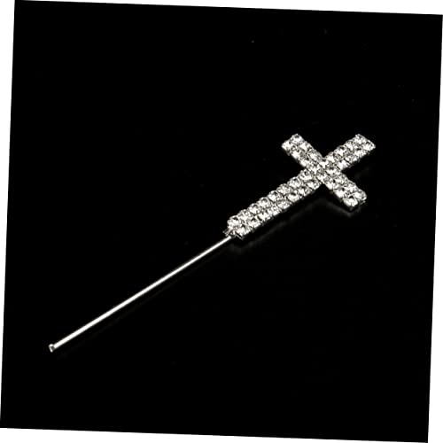 Gadpiparty 6 Pçs De Cristal Cruz Pingente Enfeite De Bolo Centro De Mesa Enfeite De Cupcake Enfeite