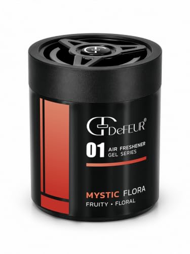 Image of Mystic Flora Gel Car Perfume | 140g Leakproof Air Freshener | Long-Lasting 35 Days | Floral Car Fragrance | Interior Car Accessories | Pack of 3