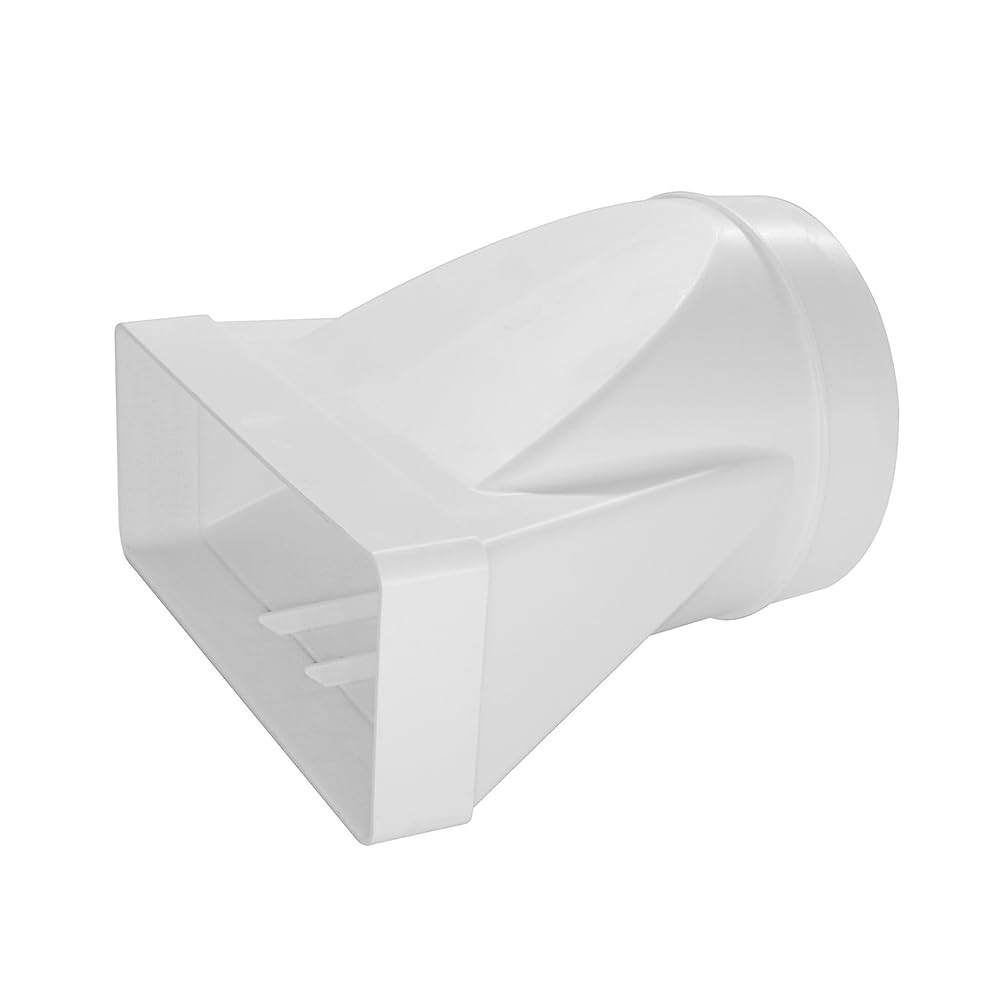EASYTEC® Montagefertiges Mauerkasten-Set | DN Ø 150 mm | 220 x 90 | MK-SET1 | Edelstahl-Jalousie, Teleskoprohr, zweite Rückstauklappe, 2 m Flachkanal 220 x 90 mm, Verbinder, Umlenkbogen, Übergangsstück