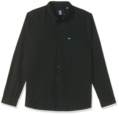 Image of The Bear House Men Green Solid Slim Fit Shirt