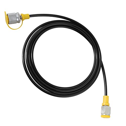 Image of 1 PCS raulic Pressure Test Hose, 2m /6FT, M16*2, 1 /4BSP, Black, Nylon & Polyurethane, 1.5mm Wall, 2mm I.D., 5mm O.D., 64Mpa Pressure, 105g, 1 Pack