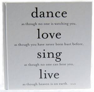 Journal Dance as Though No One Is Watching