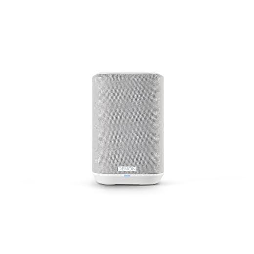 Denon Home 150 NV kabelloser Lautsprecher mit integrierter HEOS Multiroom-Technologie, Bluetooth, Apple AirPlay 2, Weiß